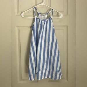 Abercrombie kids Cotton Blue and White Striped Dress Size 7/8
